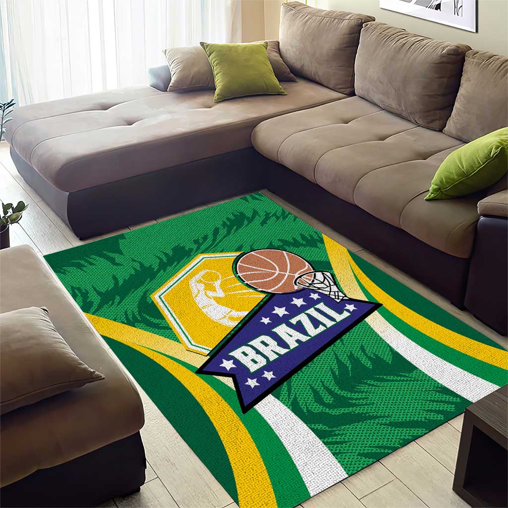Brazil Basketball Area Rug Come On Brasil Cariocas