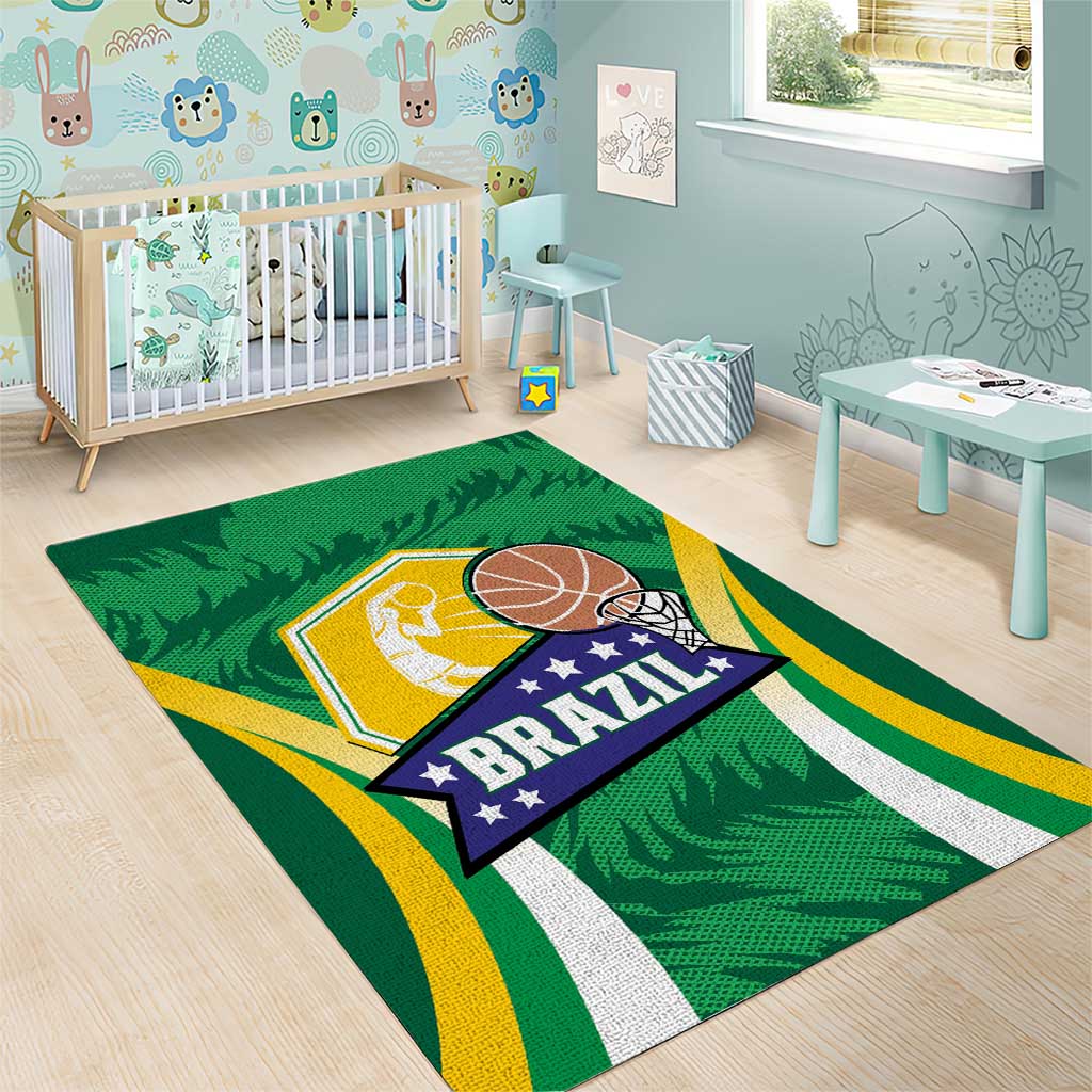 Brazil Basketball Area Rug Come On Brasil Cariocas