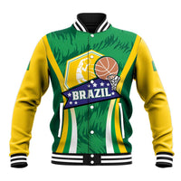 Brazil Basketball Custom Baseball Jacket Come On Brasil Cariocas