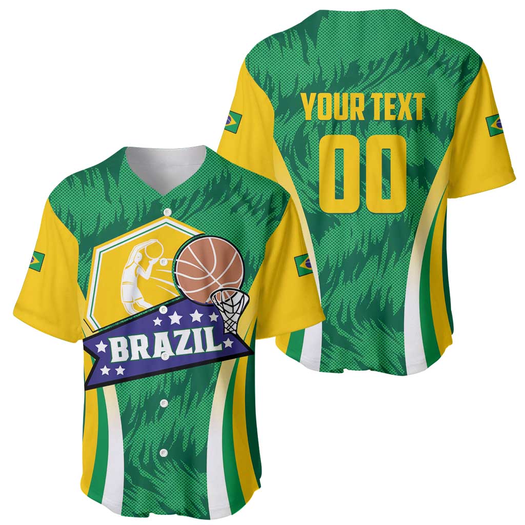 Brazil Basketball Custom Baseball Jersey Come On Brasil Cariocas
