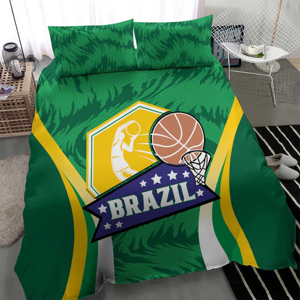 Brazil Basketball Bedding Set Come On Brasil Cariocas