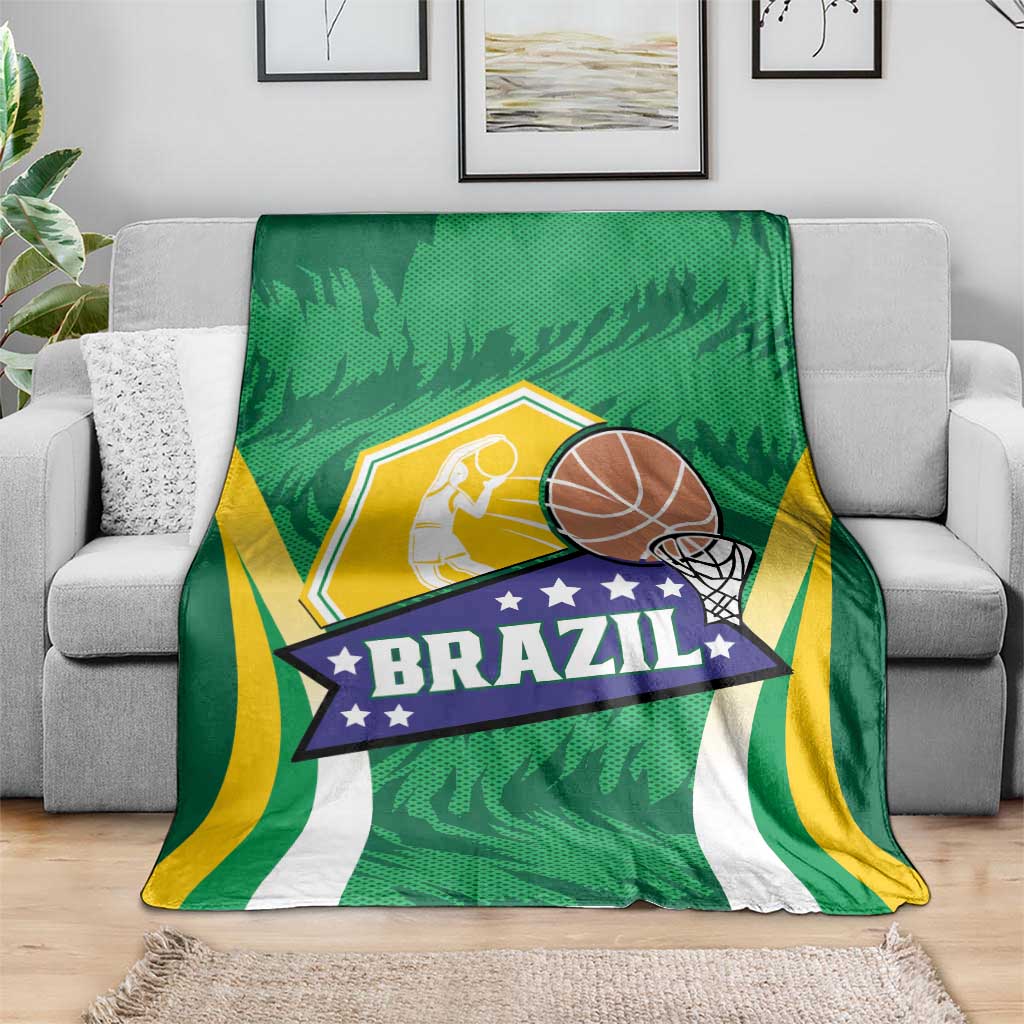 Brazil Basketball Blanket Come On Brasil Cariocas
