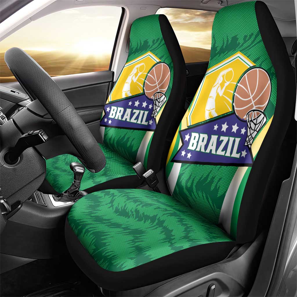 Brazil Basketball Car Seat Cover Come On Brasil Cariocas