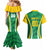 Brazil Basketball Custom Couples Matching Mermaid Dress and Hawaiian Shirt Come On Brasil Cariocas