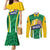 Brazil Basketball Custom Couples Matching Mermaid Dress and Long Sleeve Button Shirt Come On Brasil Cariocas
