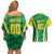 Brazil Basketball Custom Couples Matching Off Shoulder Short Dress and Hawaiian Shirt Come On Brasil Cariocas