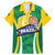 Brazil Basketball Custom Family Matching Mermaid Dress and Hawaiian Shirt Come On Brasil Cariocas