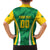 Brazil Basketball Custom Family Matching Off The Shoulder Long Sleeve Dress and Hawaiian Shirt Come On Brasil Cariocas