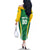 Brazil Basketball Custom Family Matching Off The Shoulder Long Sleeve Dress and Hawaiian Shirt Come On Brasil Cariocas