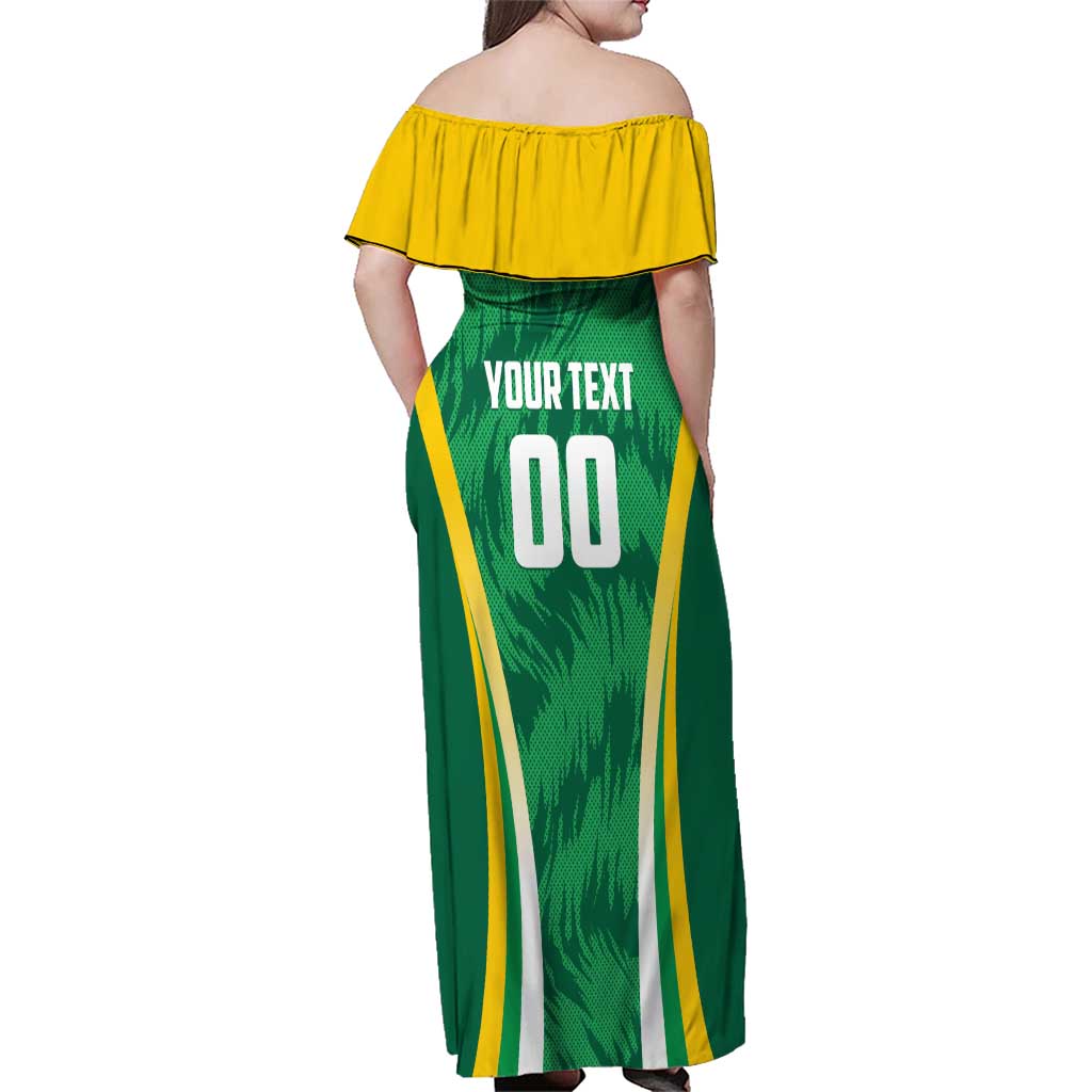 Brazil Basketball Custom Family Matching Off Shoulder Maxi Dress and Hawaiian Shirt Come On Brasil Cariocas