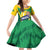 Brazil Basketball Custom Family Matching Off Shoulder Short Dress and Hawaiian Shirt Come On Brasil Cariocas
