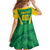 Brazil Basketball Custom Family Matching Off Shoulder Short Dress and Hawaiian Shirt Come On Brasil Cariocas