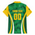 Brazil Basketball Custom Family Matching Off Shoulder Short Dress and Hawaiian Shirt Come On Brasil Cariocas