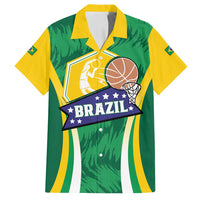 Brazil Basketball Custom Family Matching Puletasi and Hawaiian Shirt Come On Brasil Cariocas