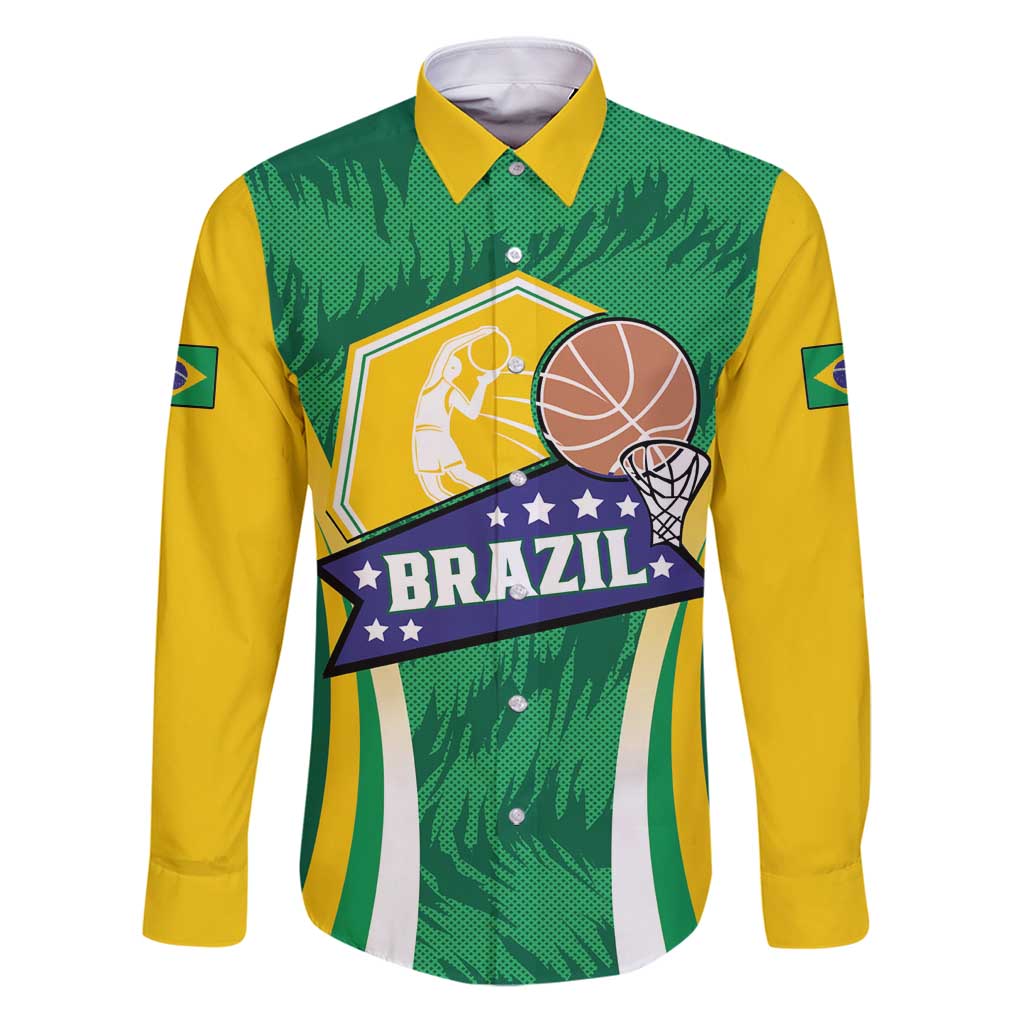 Brazil Basketball Custom Family Matching Puletasi and Hawaiian Shirt Come On Brasil Cariocas