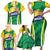 Brazil Basketball Custom Family Matching Short Sleeve Bodycon Dress and Hawaiian Shirt Come On Brasil Cariocas