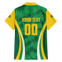 Brazil Basketball Custom Family Matching Short Sleeve Bodycon Dress and Hawaiian Shirt Come On Brasil Cariocas