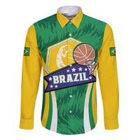 Brazil Basketball Custom Family Matching Short Sleeve Bodycon Dress and Hawaiian Shirt Come On Brasil Cariocas