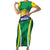 Brazil Basketball Custom Family Matching Short Sleeve Bodycon Dress and Hawaiian Shirt Come On Brasil Cariocas