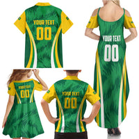 Brazil Basketball Custom Family Matching Summer Maxi Dress and Hawaiian Shirt Come On Brasil Cariocas
