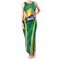 Brazil Basketball Custom Family Matching Tank Maxi Dress and Hawaiian Shirt Come On Brasil Cariocas