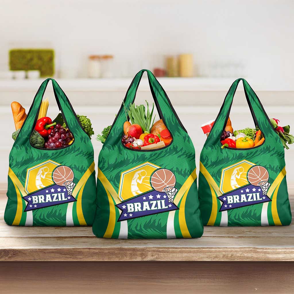 Brazil Basketball Grocery Bag Come On Brasil Cariocas
