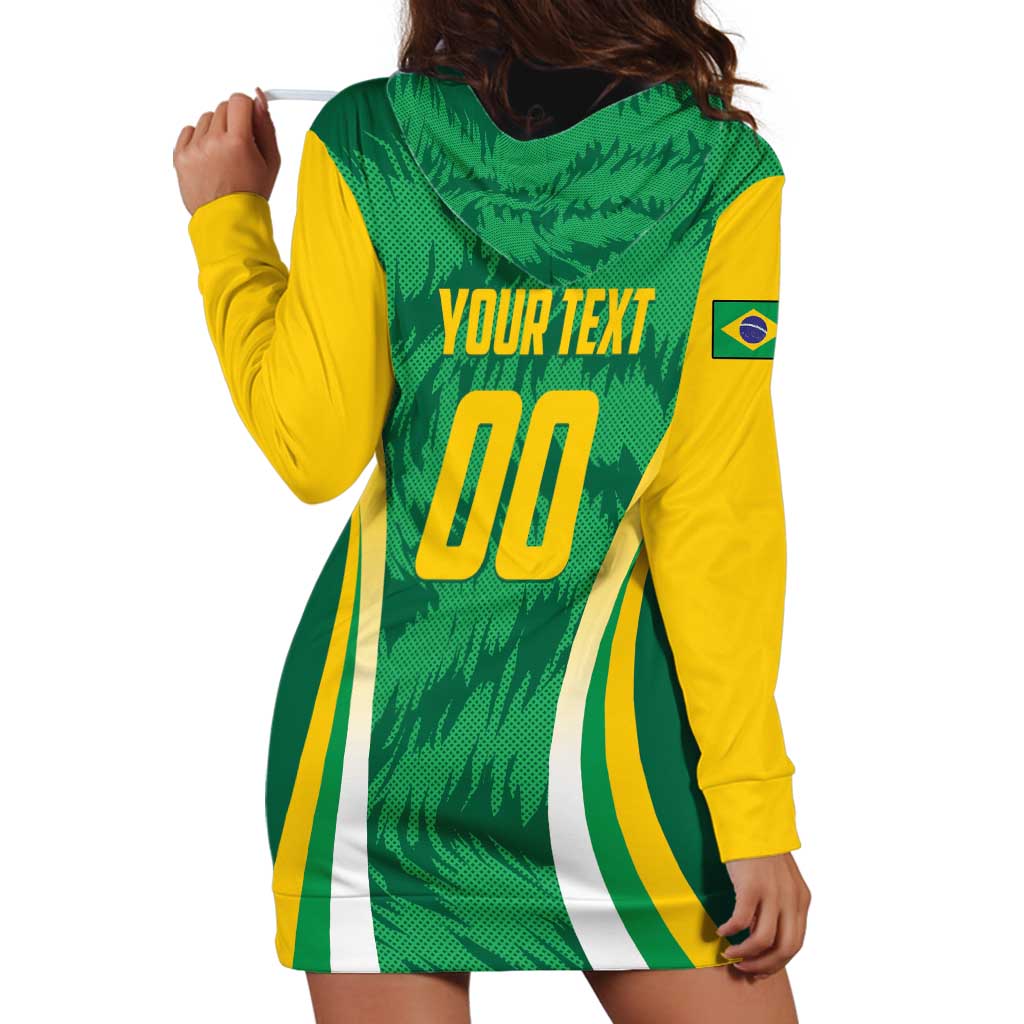 Brazil Basketball Custom Hoodie Dress Come On Brasil Cariocas