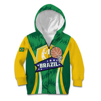 Brazil Basketball Custom Kid Hoodie Come On Brasil Cariocas
