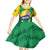 Brazil Basketball Custom Kid Short Sleeve Dress Come On Brasil Cariocas