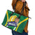 Brazil Basketball Leather Tote Bag Come On Brasil Cariocas