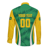 Brazil Basketball Custom Long Sleeve Button Shirt Come On Brasil Cariocas