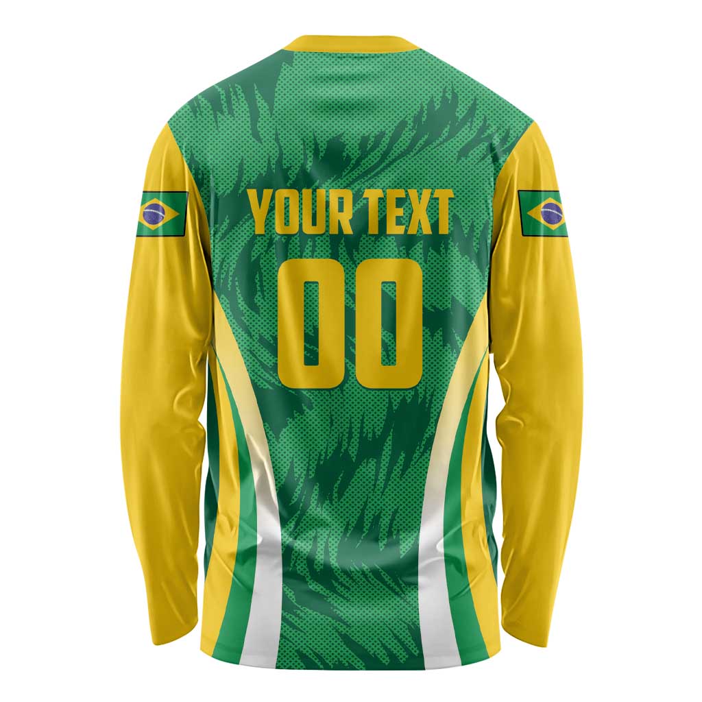 Brazil Basketball Custom Long Sleeve Shirt Come On Brasil Cariocas