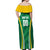 Brazil Basketball Custom Off Shoulder Maxi Dress Come On Brasil Cariocas