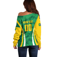 Brazil Basketball Custom Off Shoulder Sweater Come On Brasil Cariocas