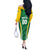 Brazil Basketball Custom Off The Shoulder Long Sleeve Dress Come On Brasil Cariocas