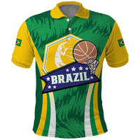 Brazil Basketball Custom Polo Shirt Come On Brasil Cariocas