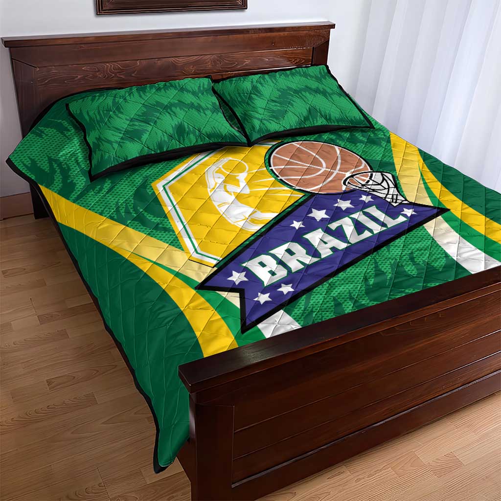Brazil Basketball Quilt Bed Set Come On Brasil Cariocas