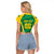 Brazil Basketball Custom Raglan Cropped T Shirt Come On Brasil Cariocas
