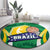 Brazil Basketball Round Carpet Come On Brasil Cariocas