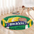 Brazil Basketball Round Carpet Come On Brasil Cariocas