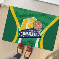 Brazil Basketball Rubber Doormat Come On Brasil Cariocas