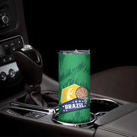 Brazil Basketball Custom Skinny Tumbler Come On Brasil Cariocas