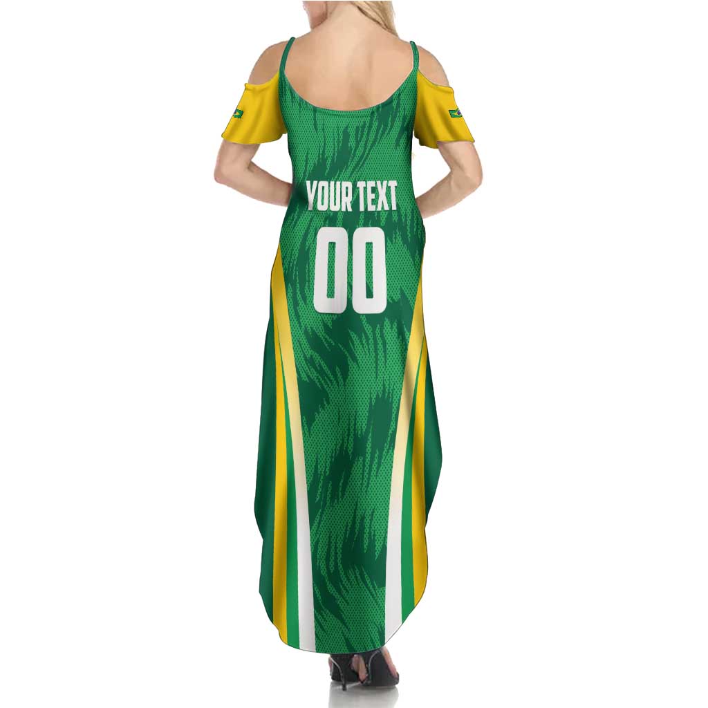 Brazil Basketball Custom Summer Maxi Dress Come On Brasil Cariocas