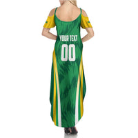 Brazil Basketball Custom Summer Maxi Dress Come On Brasil Cariocas