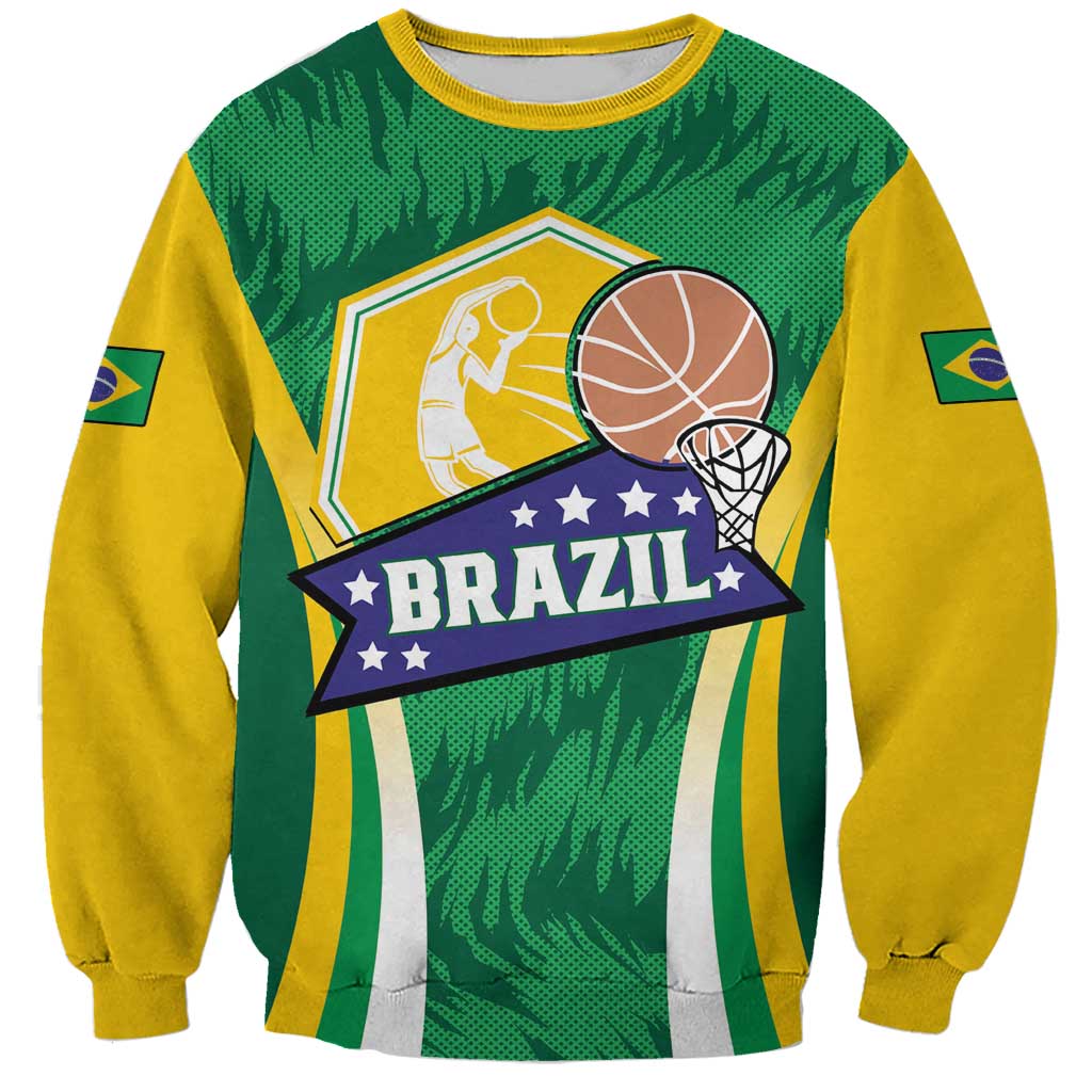 Brazil Basketball Custom Sweatshirt Come On Brasil Cariocas