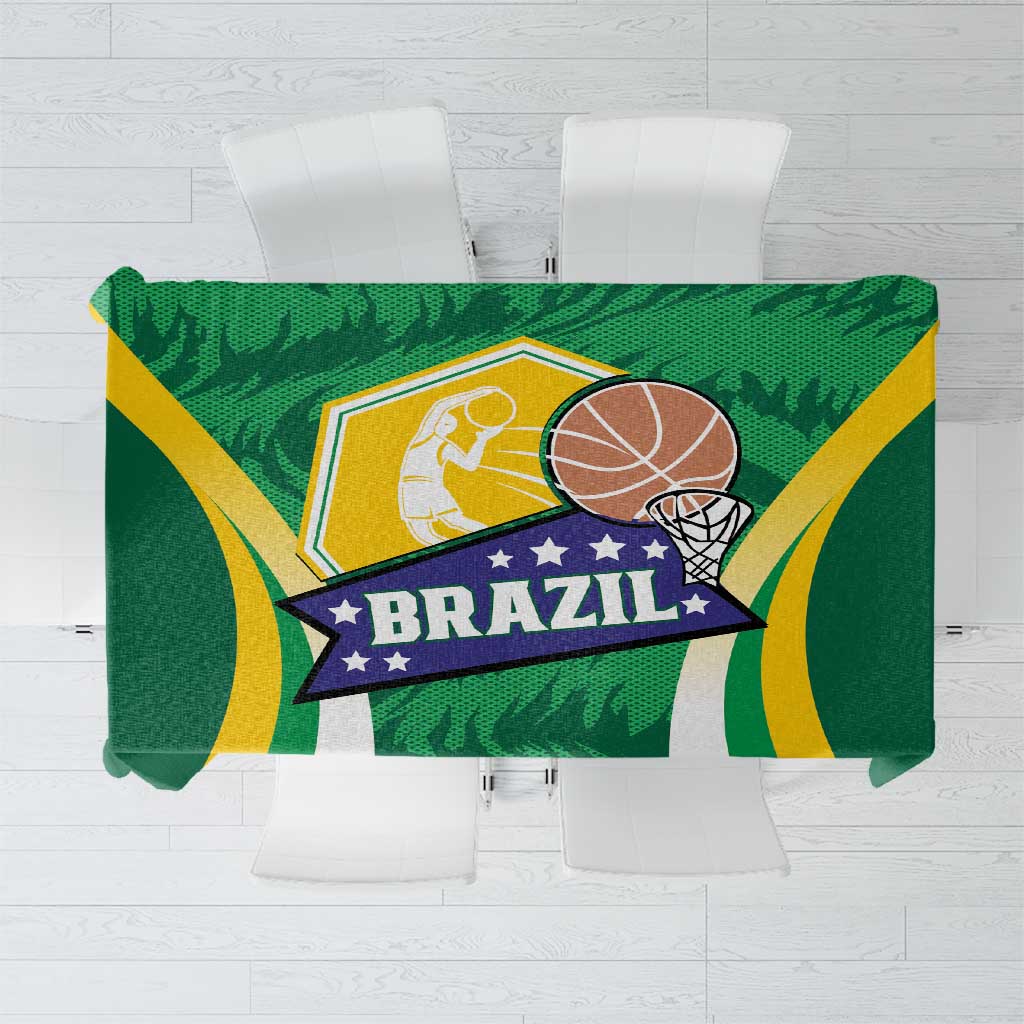 Brazil Basketball Tablecloth Come On Brasil Cariocas