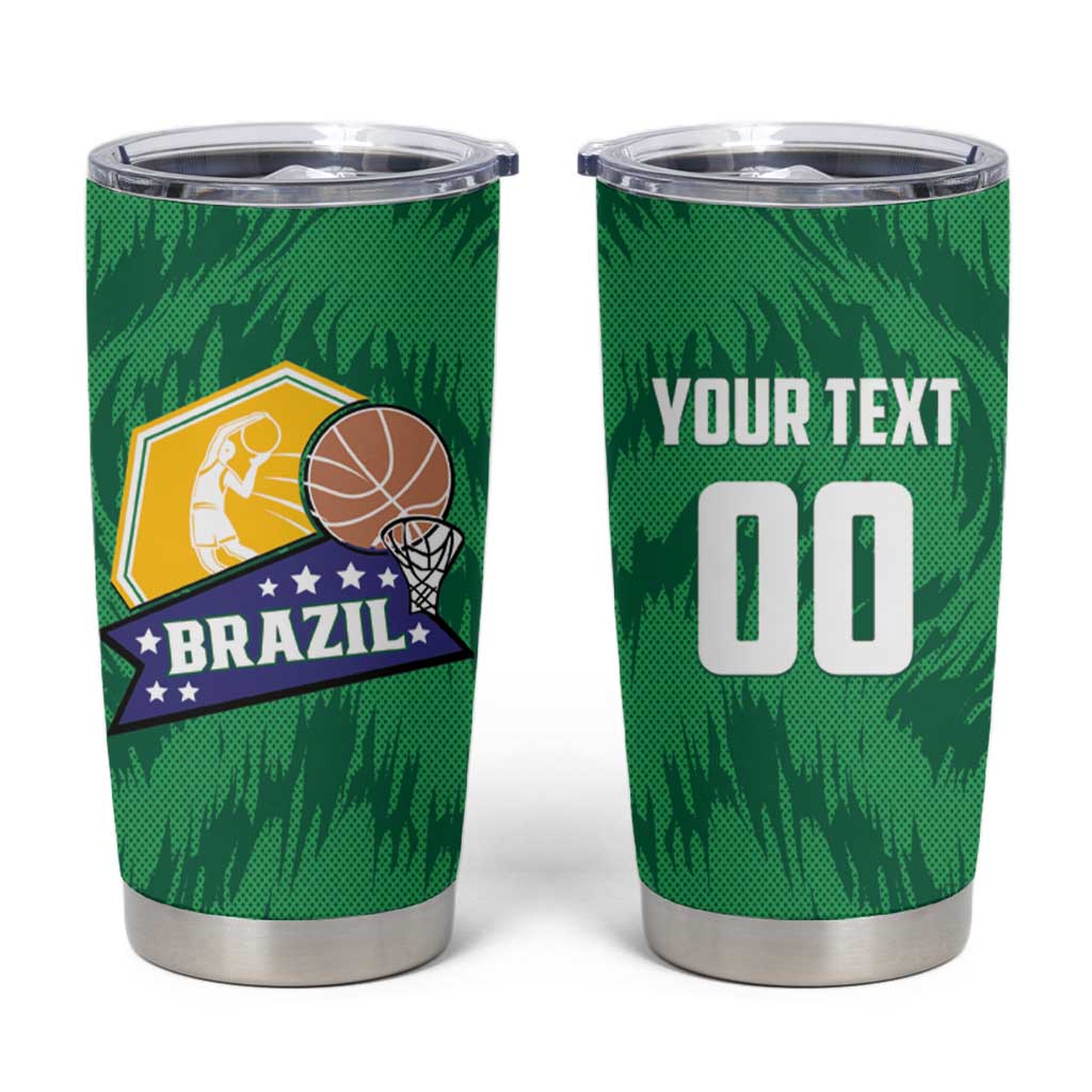 Brazil Basketball Custom Tumbler Cup Come On Brasil Cariocas