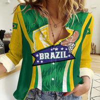 Brazil Basketball Custom Women Casual Shirt Come On Brasil Cariocas