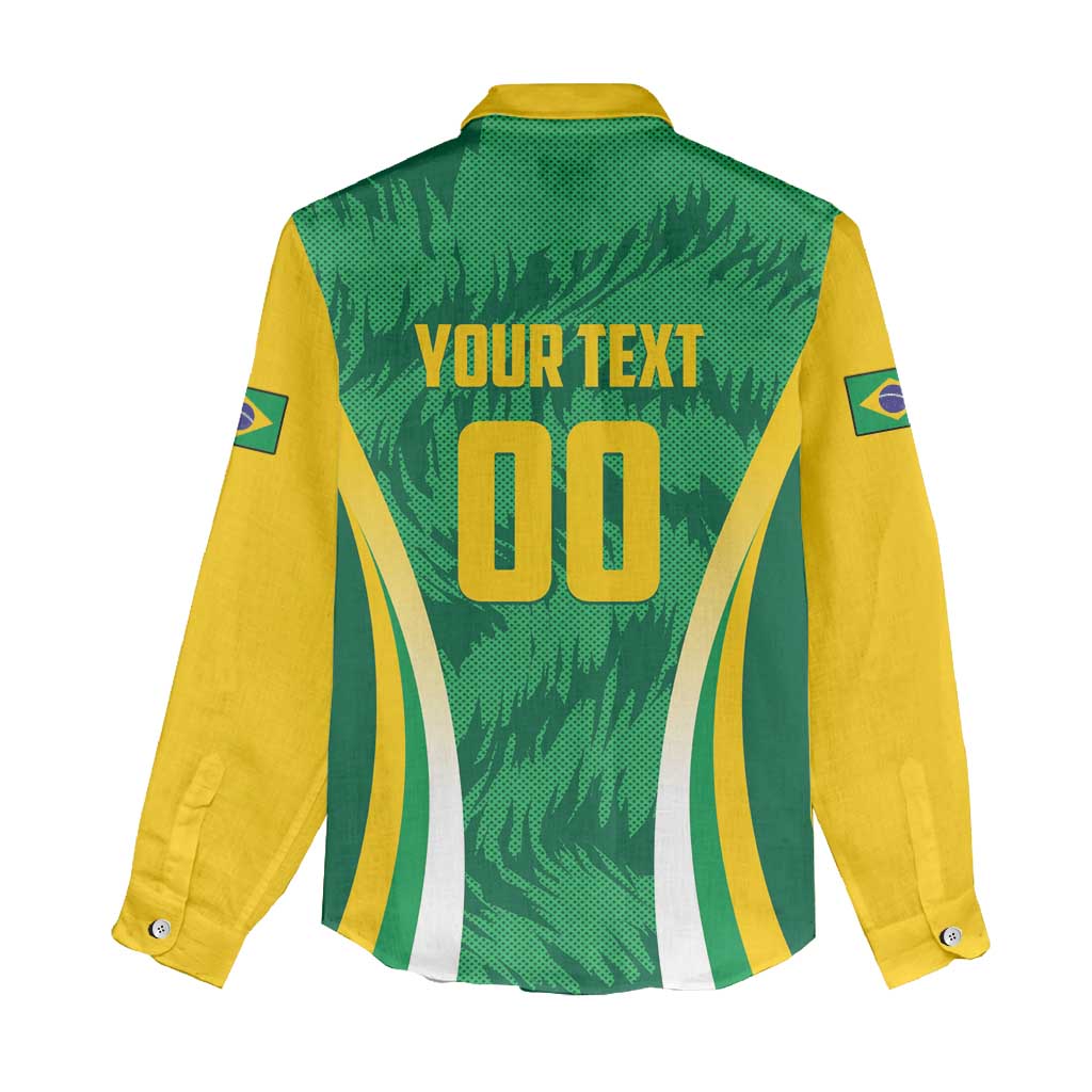 Brazil Basketball Custom Women Casual Shirt Come On Brasil Cariocas