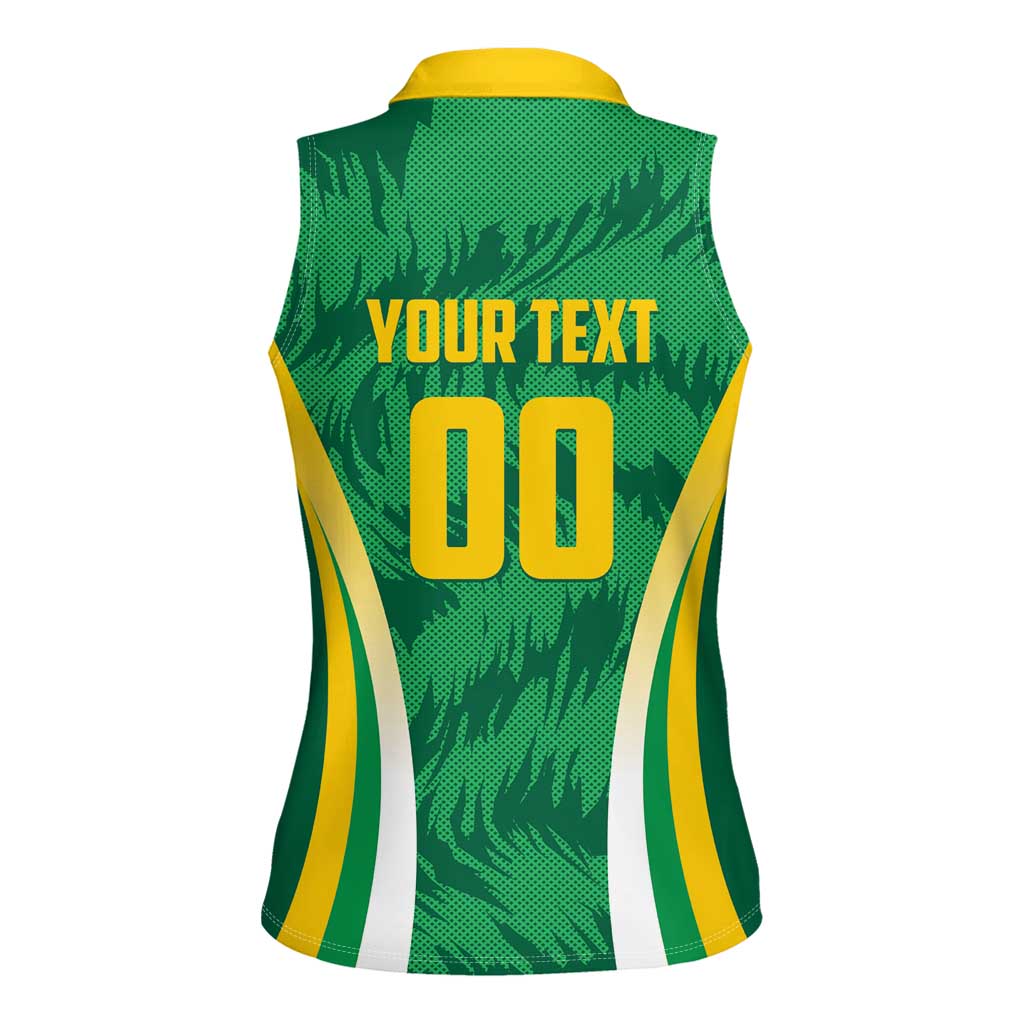 Brazil Basketball Custom Women Sleeveless Polo Shirt Come On Brasil Cariocas